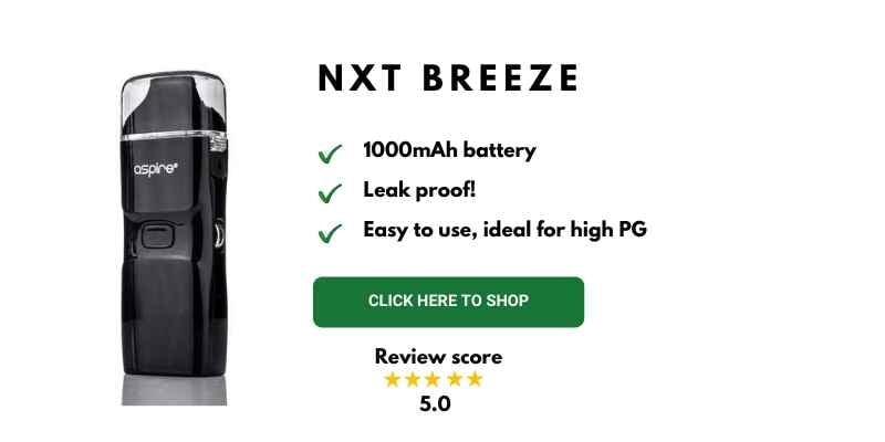 NXT breeze vape kit for holiday